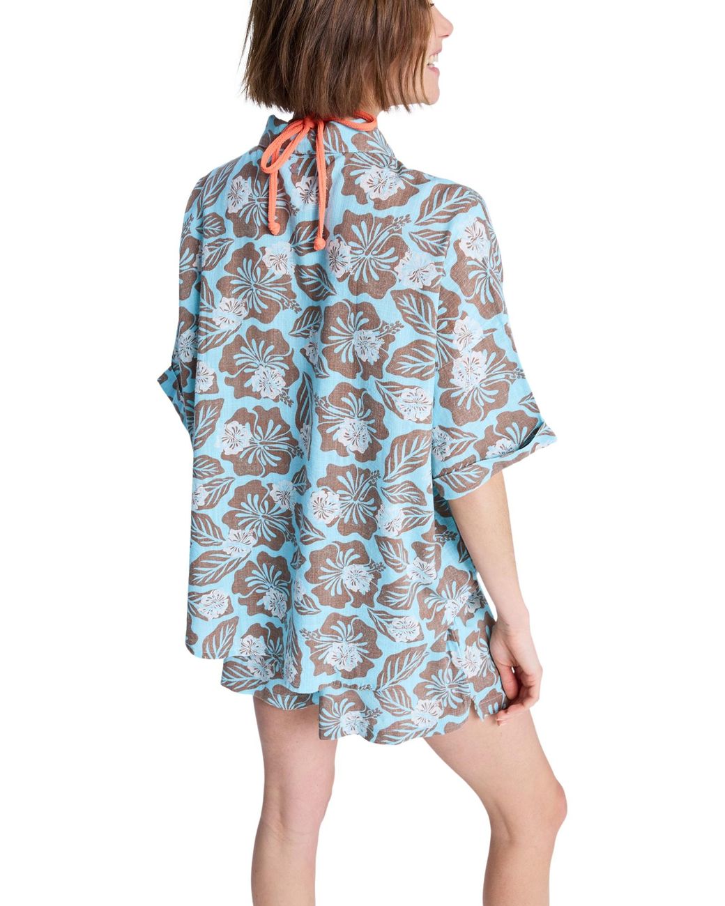 Roxy Blue Bluse Beachy Nostalgia