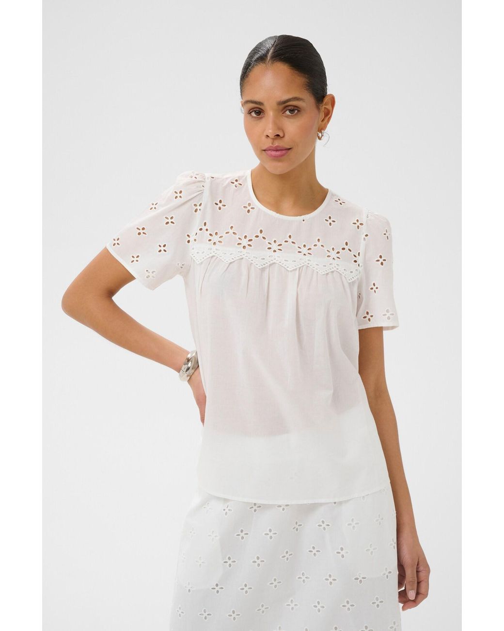 Kaffe White Bluse