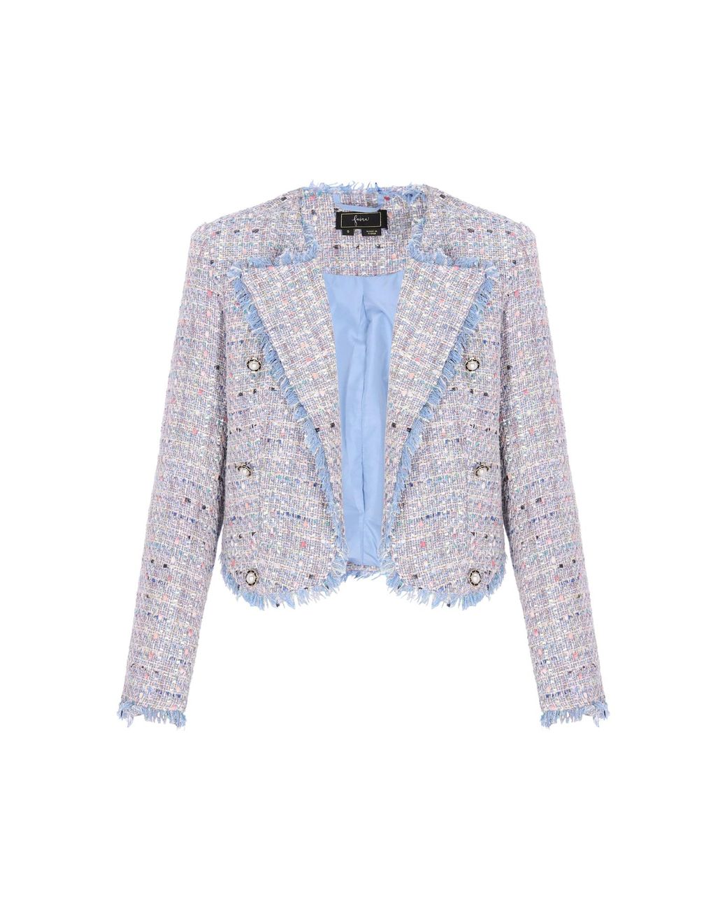 faina White Blazer Festive