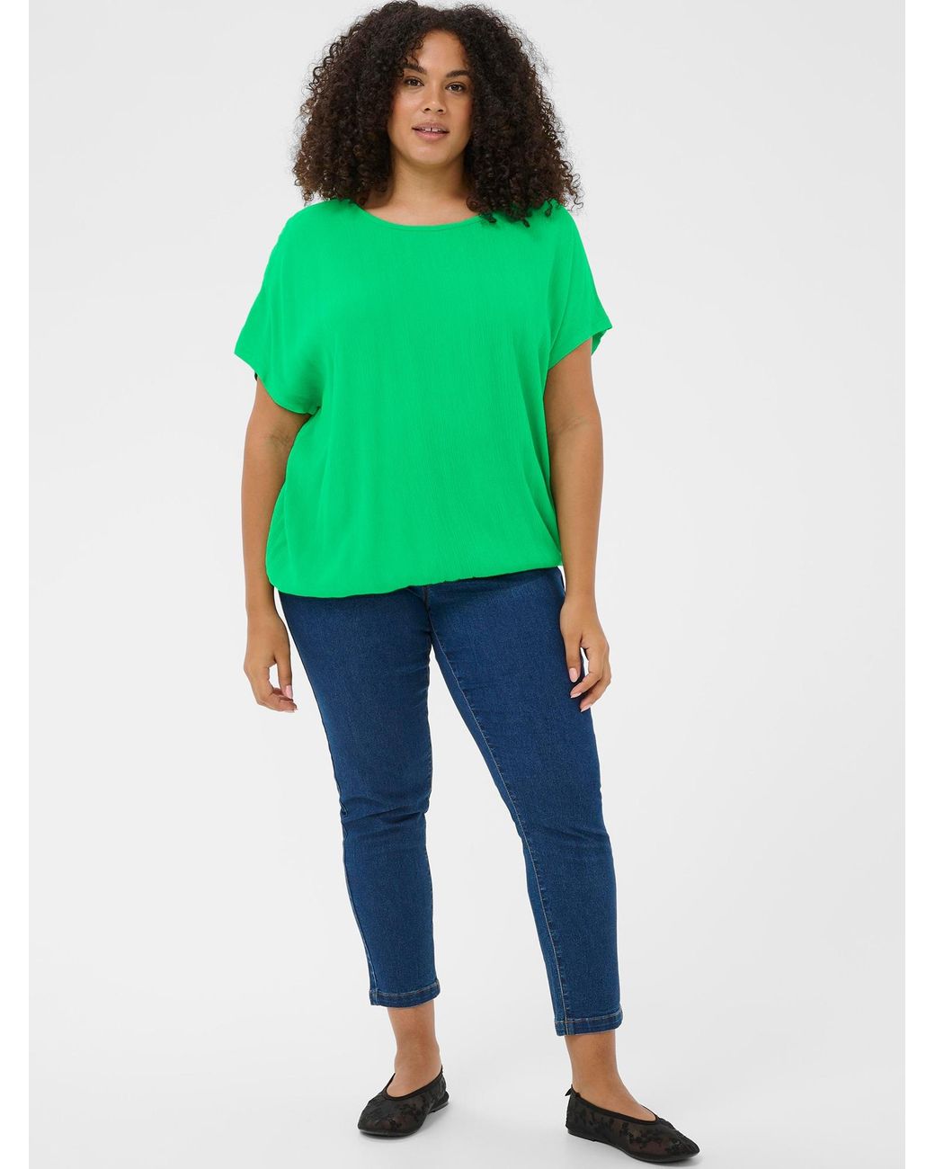 Kaffe Green Bluse Kcami Stanley