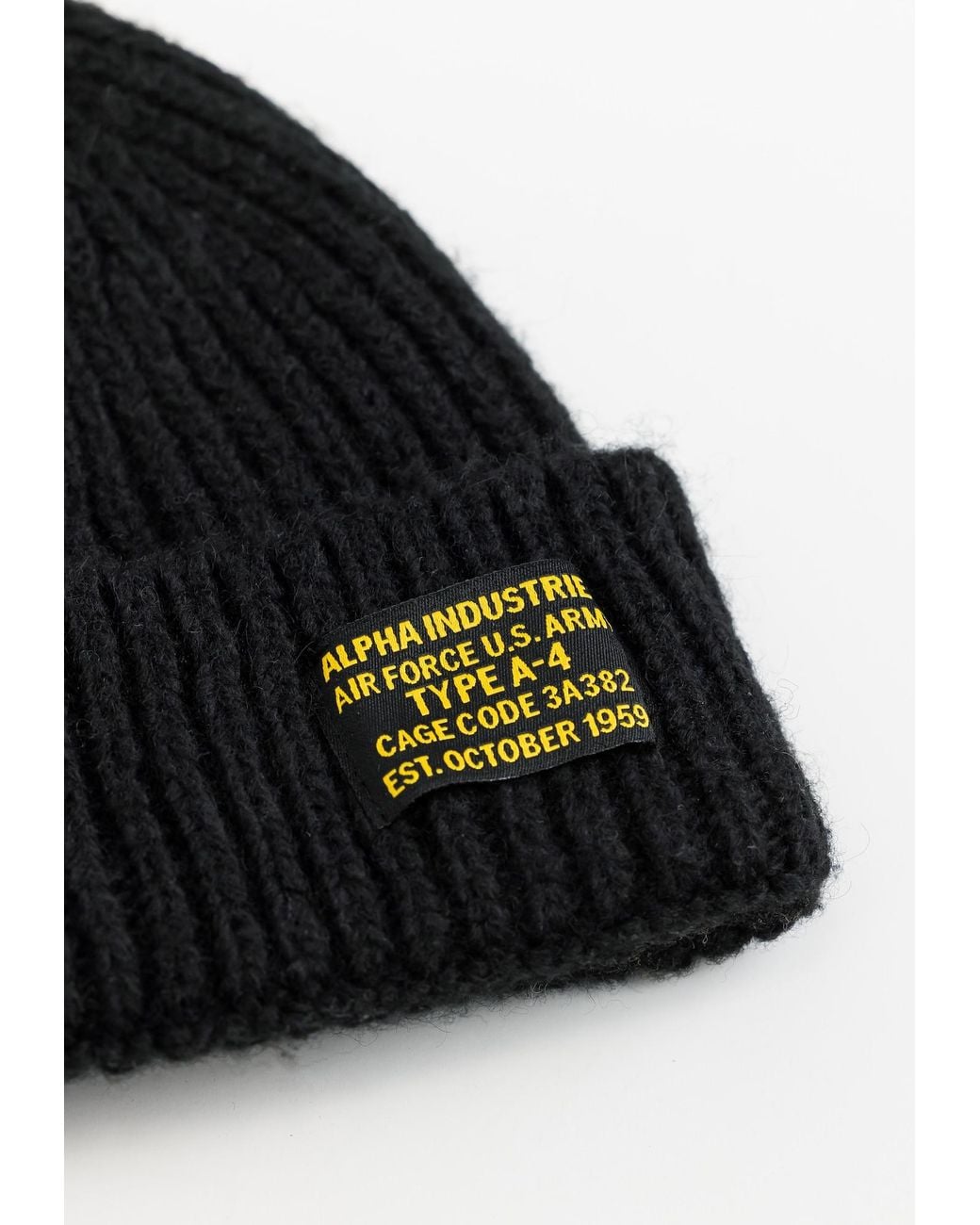 Alpha Industries Black Mütze