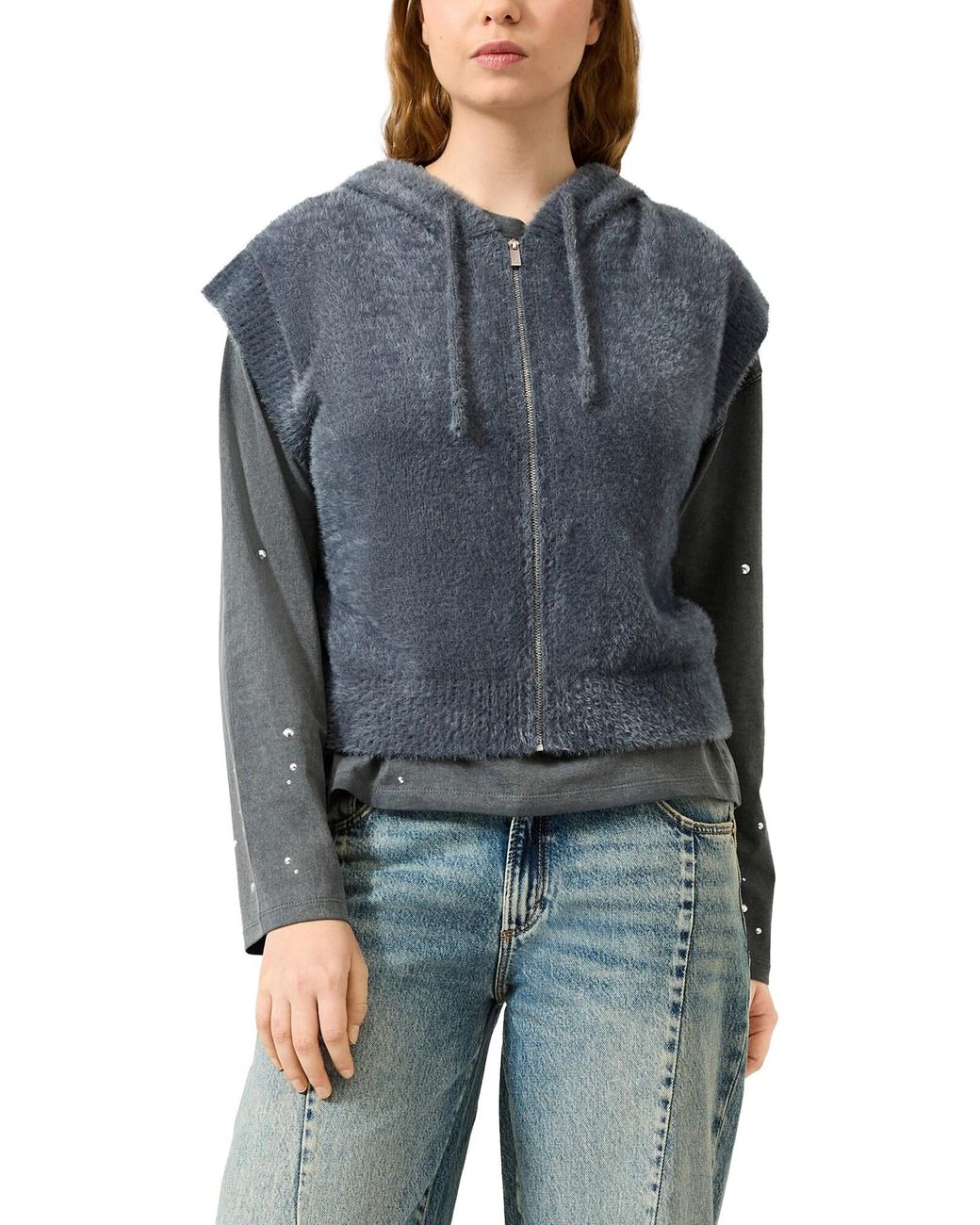 QS Blue Strickweste