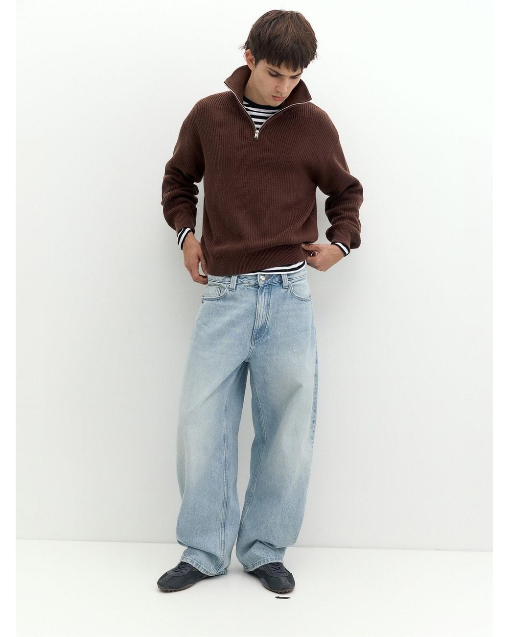 Pull&Bear Pullover in Brown für Herren