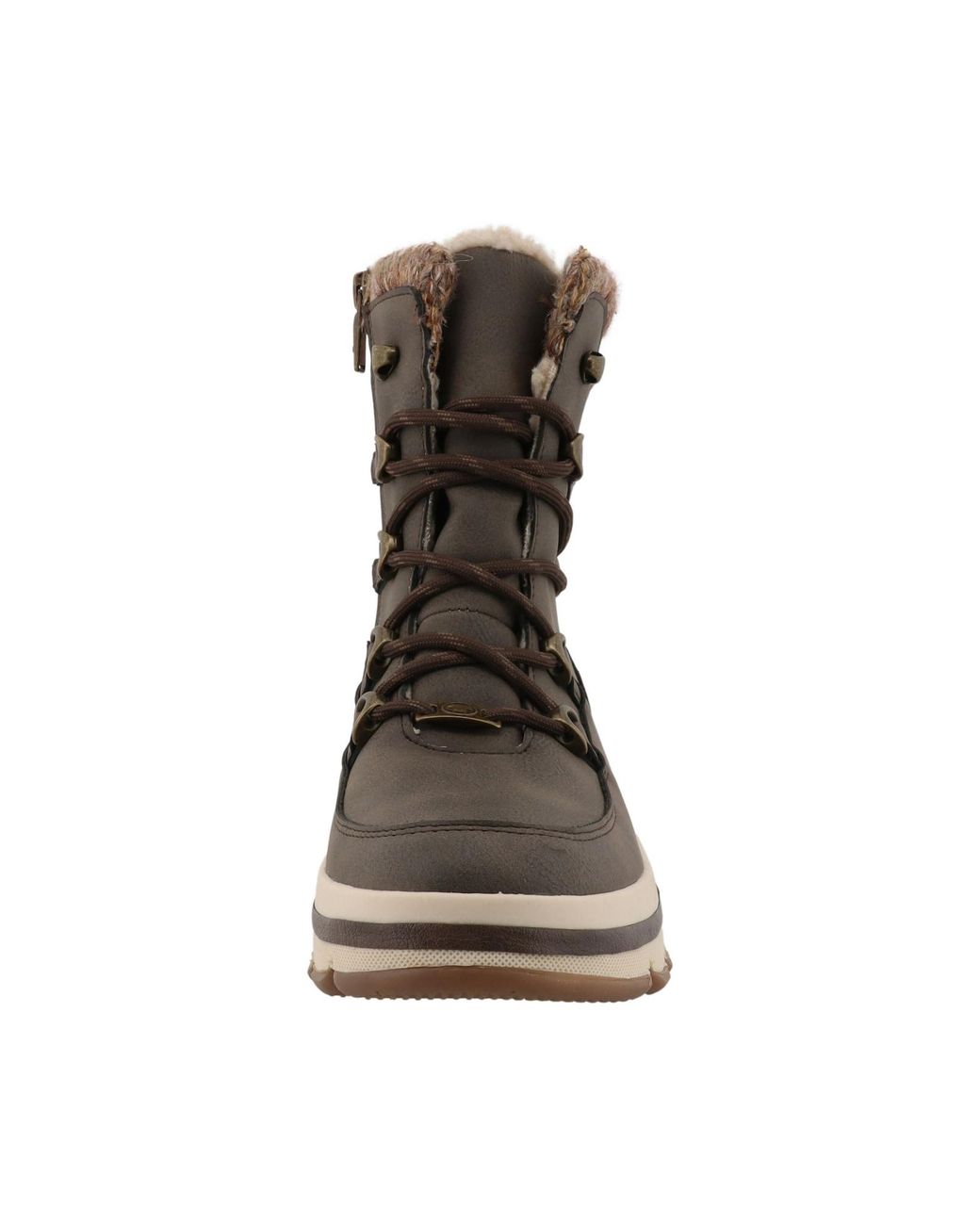 Tom Tailor Brown Schnürstiefelette