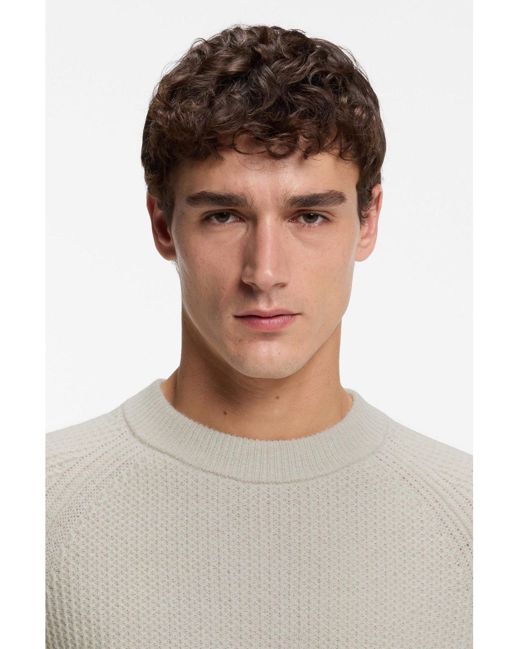 Boss Pullover Kepler in White für Herren