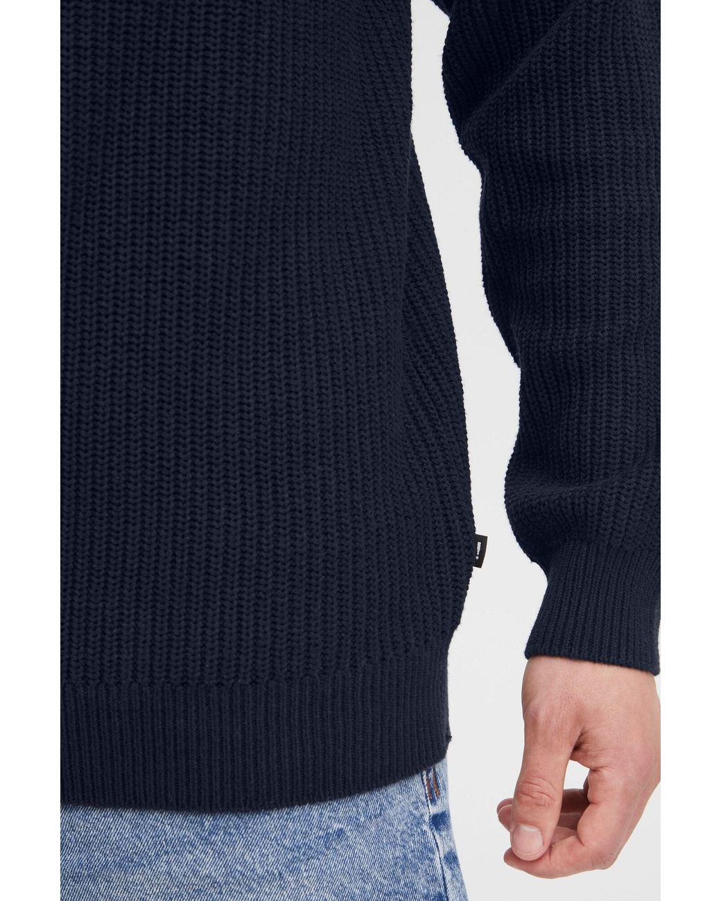 Solid Pullover in Blue für Herren