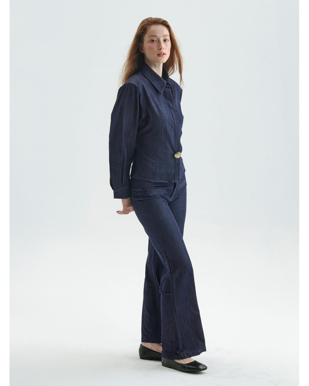 TorWeit Blue Hose Luxe Feel Flare Pants