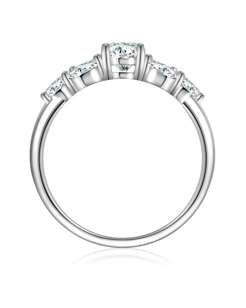 Trilani White Ring