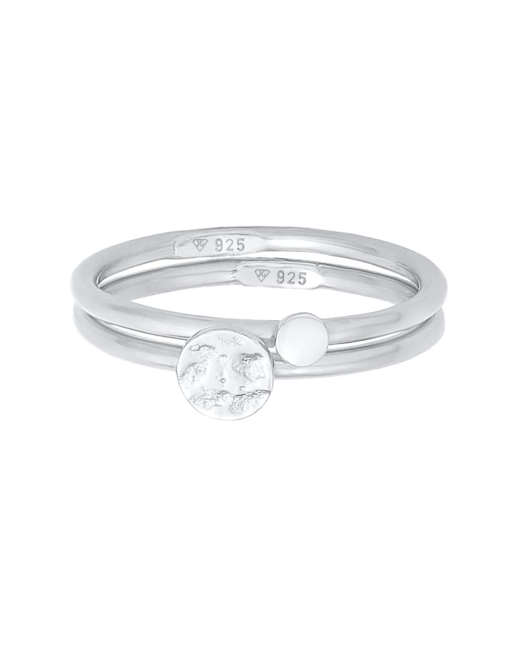 Elli Jewelry White Ring Set