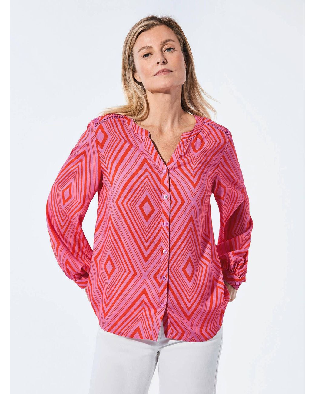 Goldner Pink Bluse
