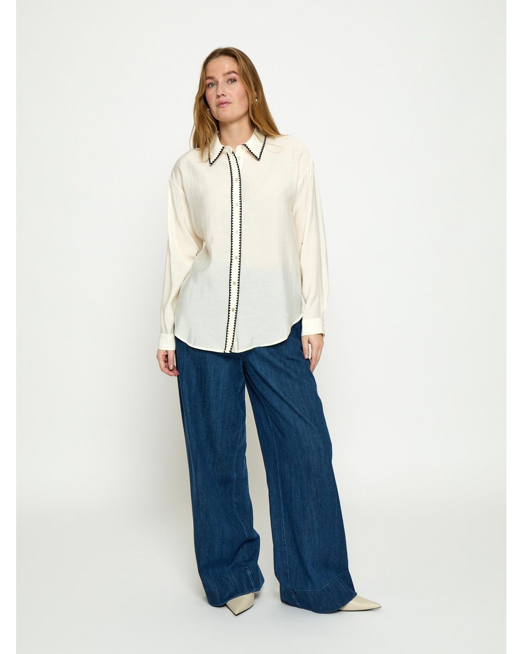 Peppercorn White Shirt Monara