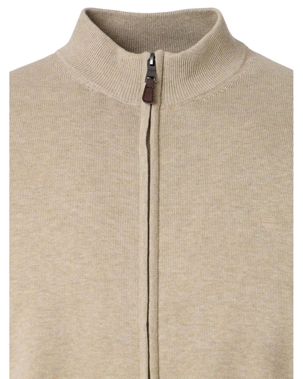 Redmond Strickjacke Basic in Natural für Herren