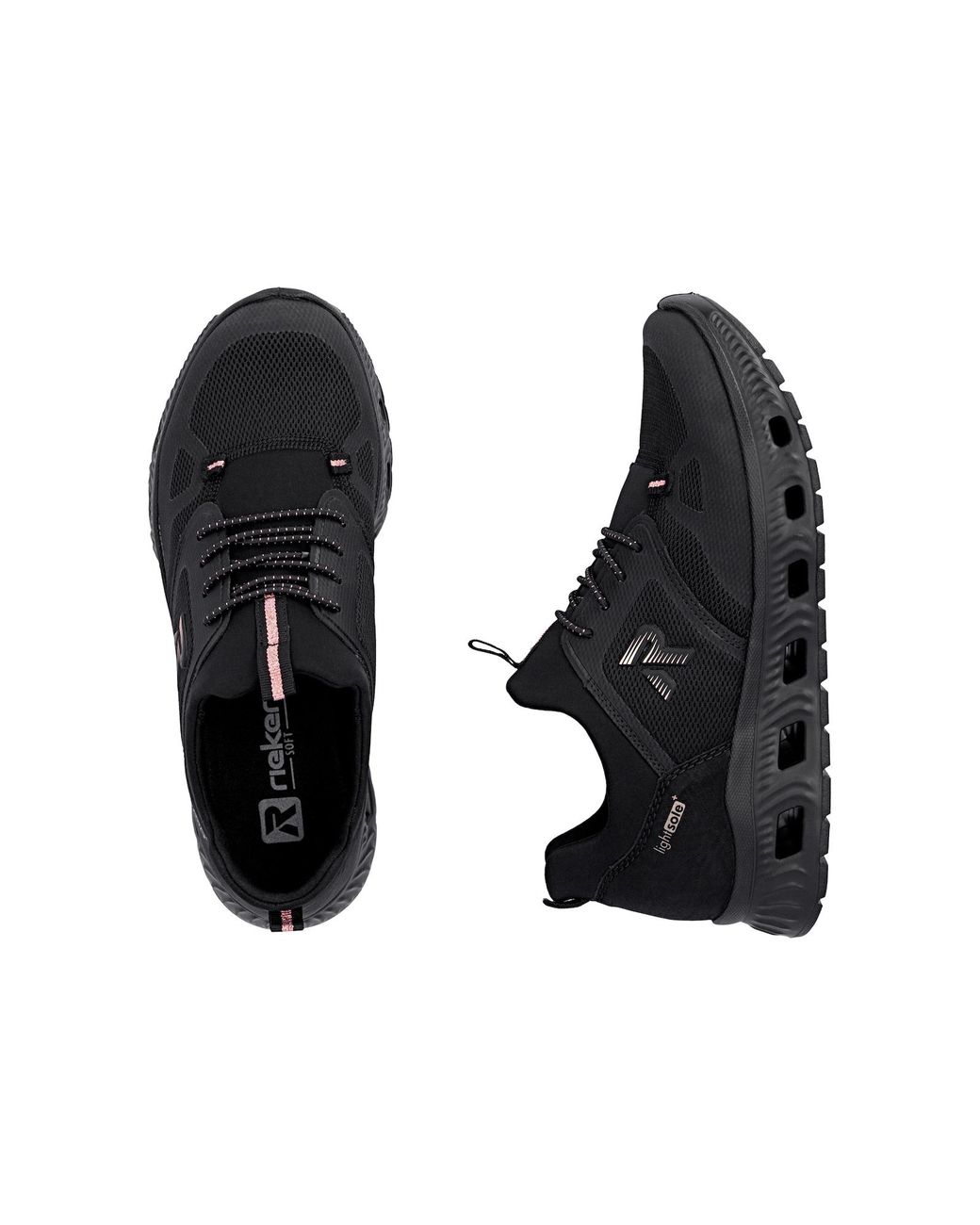 Rieker Black Slip On