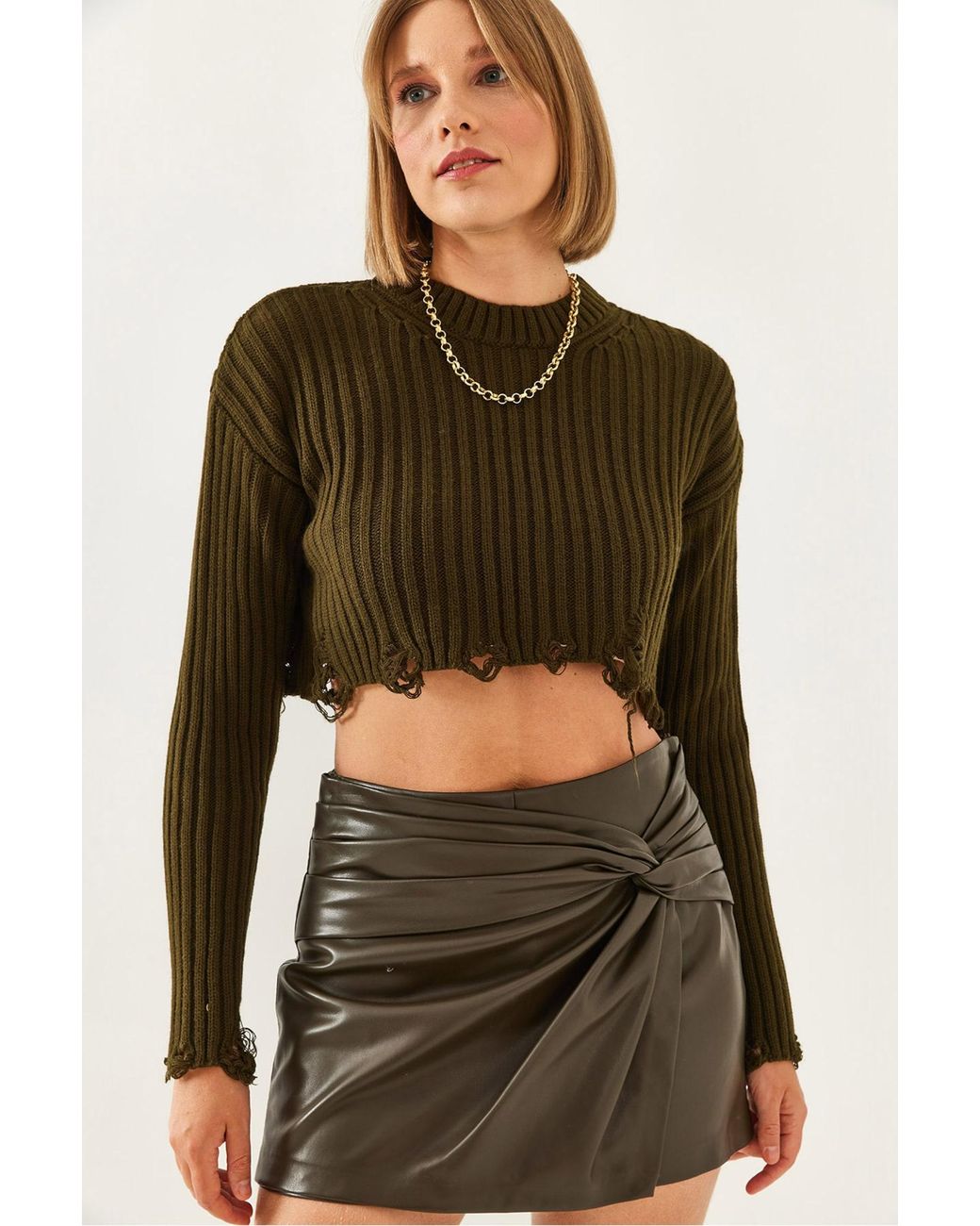 Bianco Lucci Green Pullover