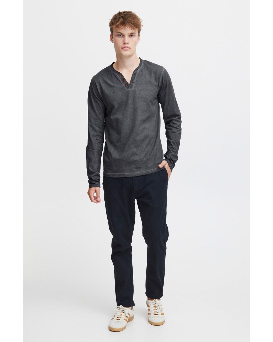 Solid Shirt Tinox in Gray für Herren