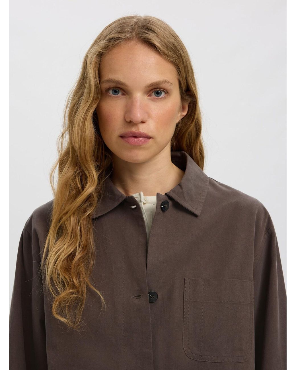 SELECTED Brown Bluse