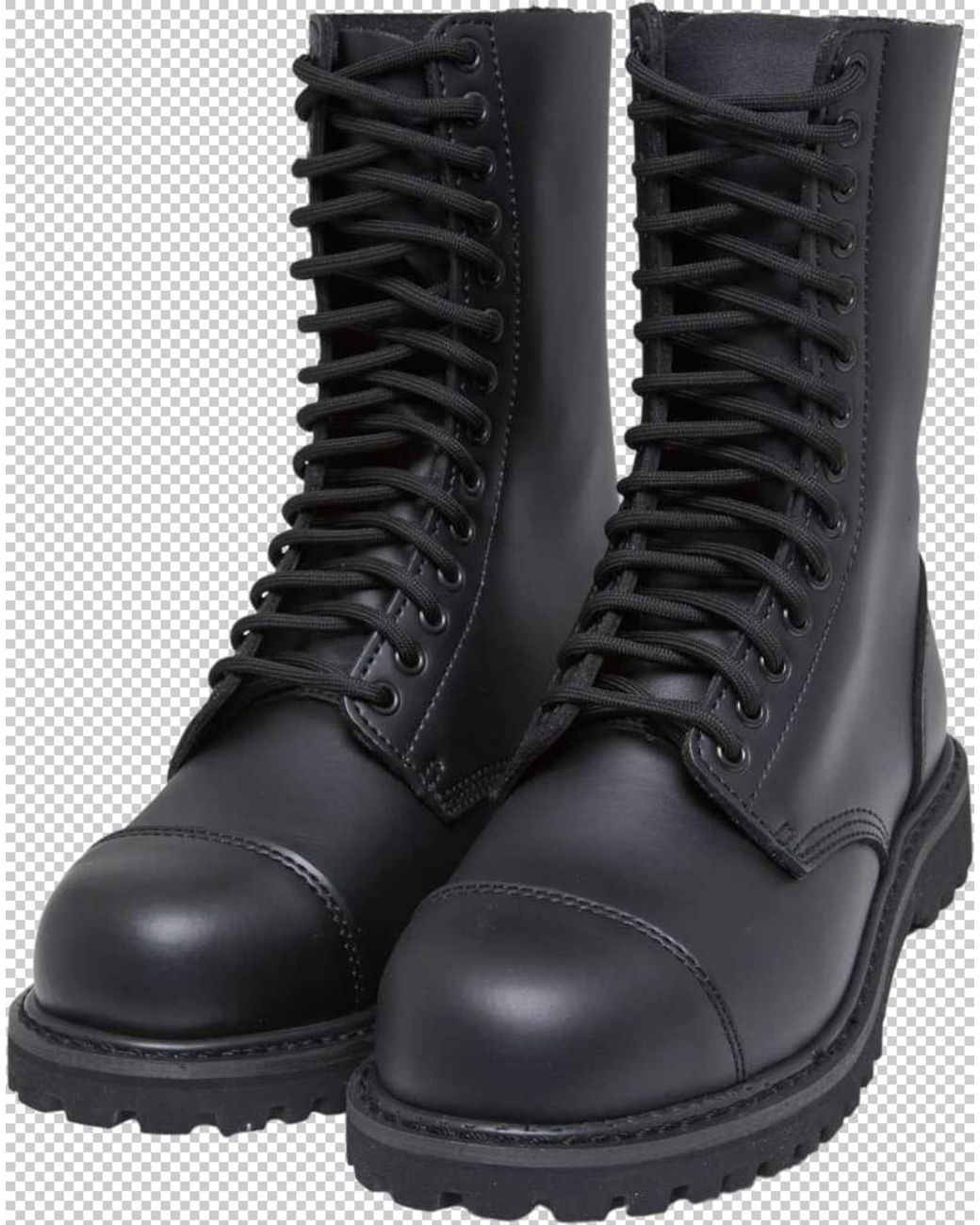 BRANDIT Black Schnürstiefel