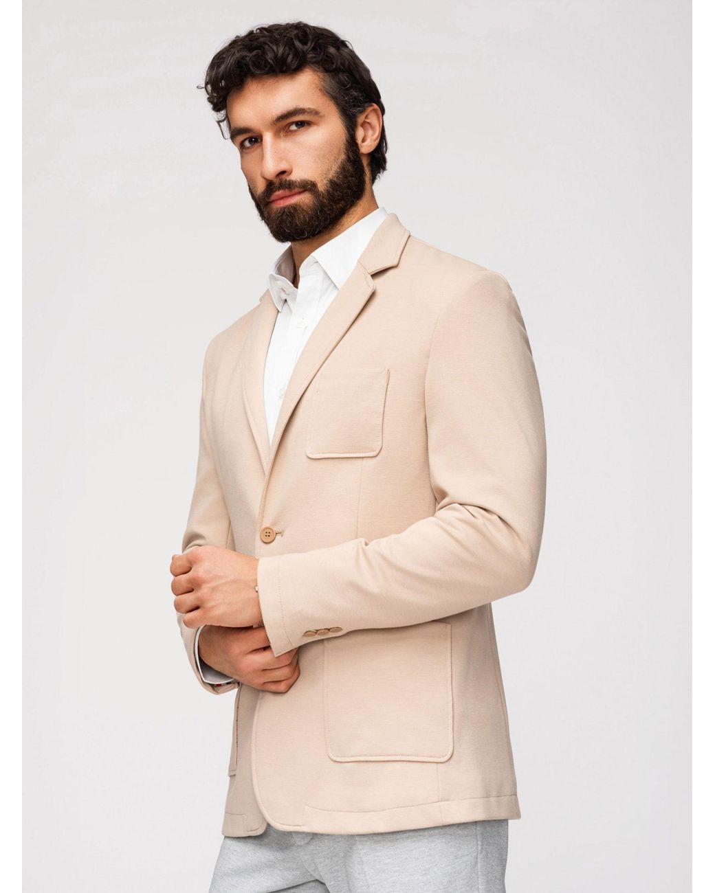 Ombre Sakko in Natural für Herren