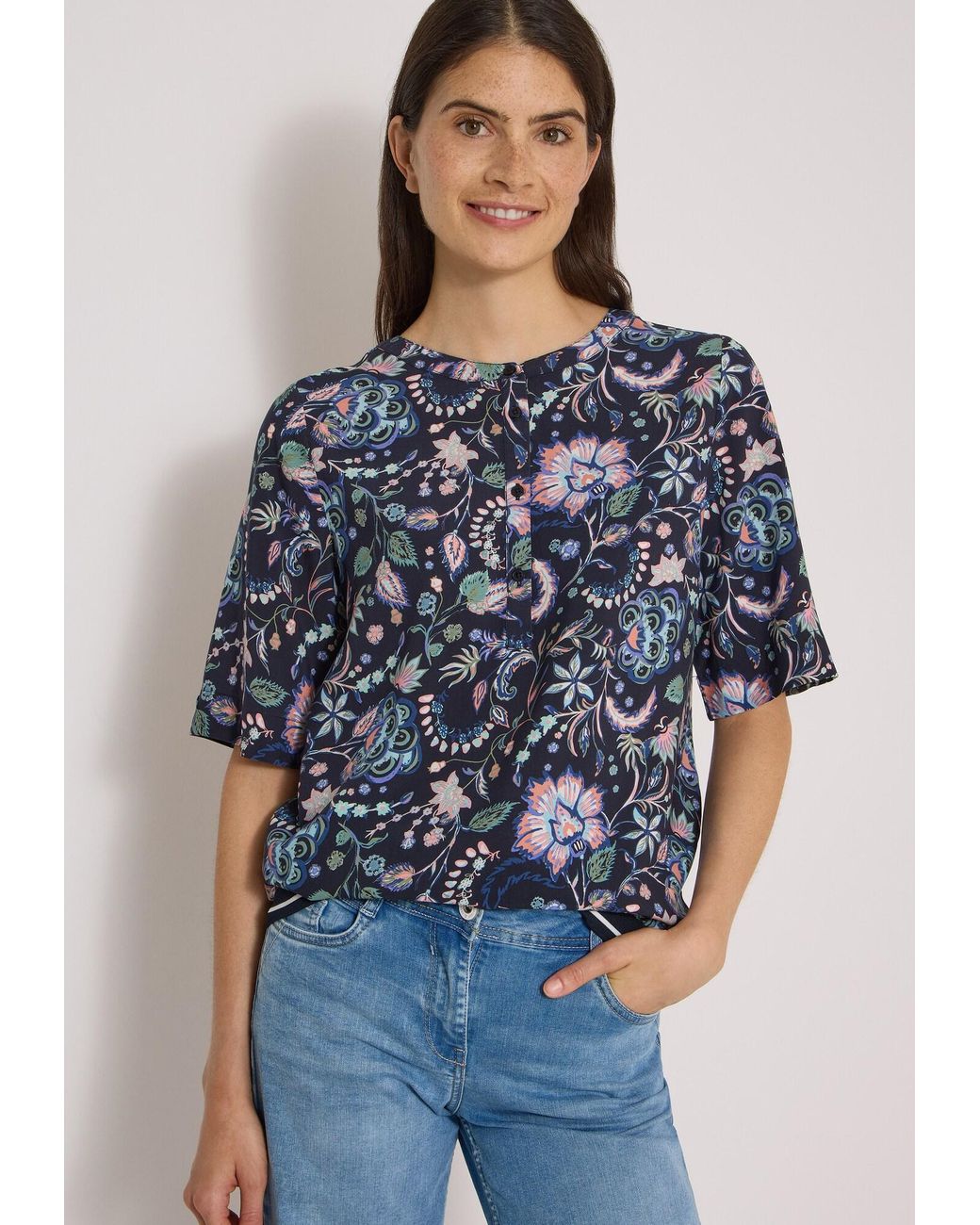 Cecil Blue Bluse