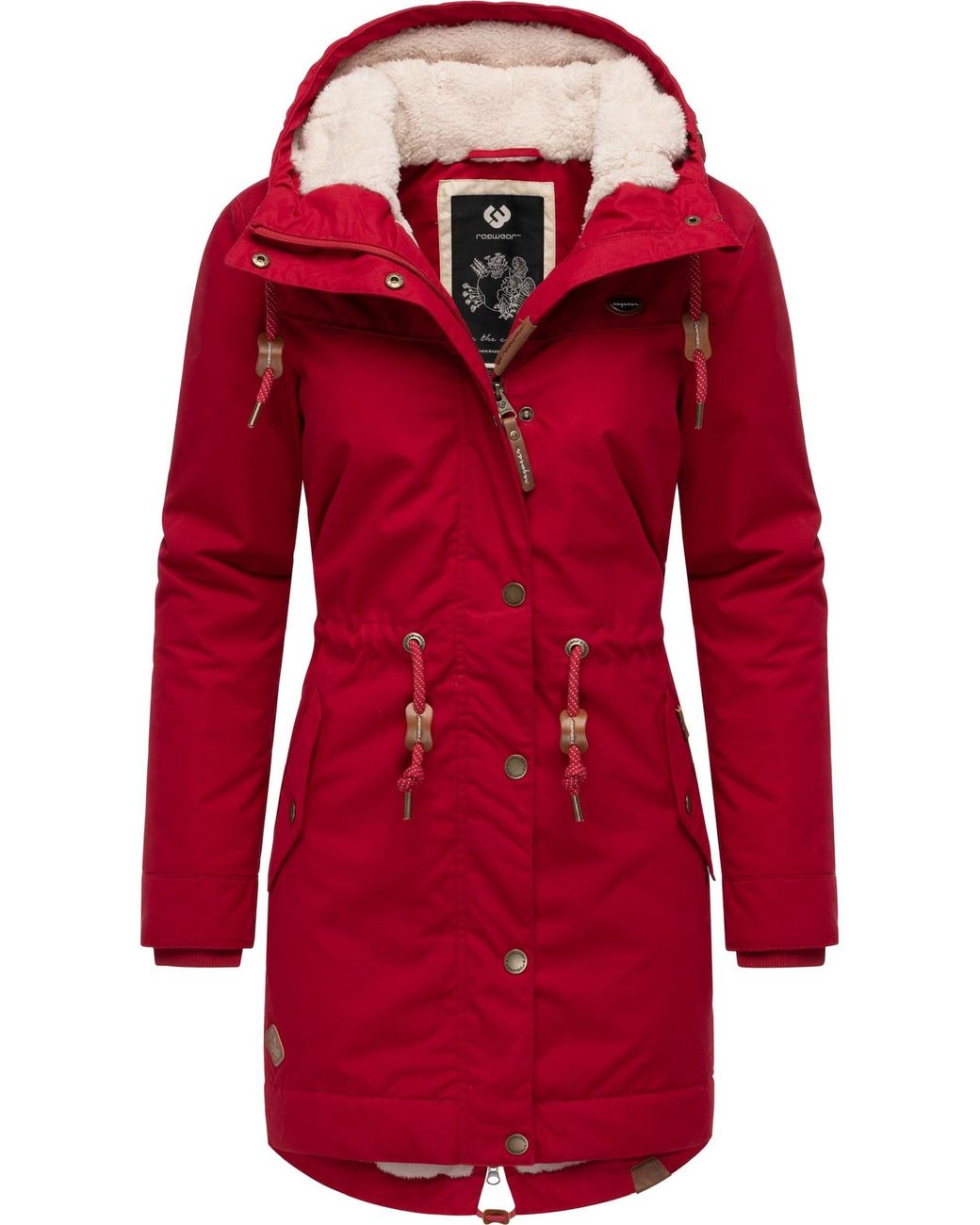 Ragwear Red Parka Ym-Canny