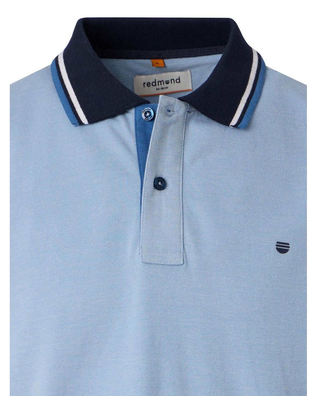 Redmond Shirt Basic in Blue für Herren