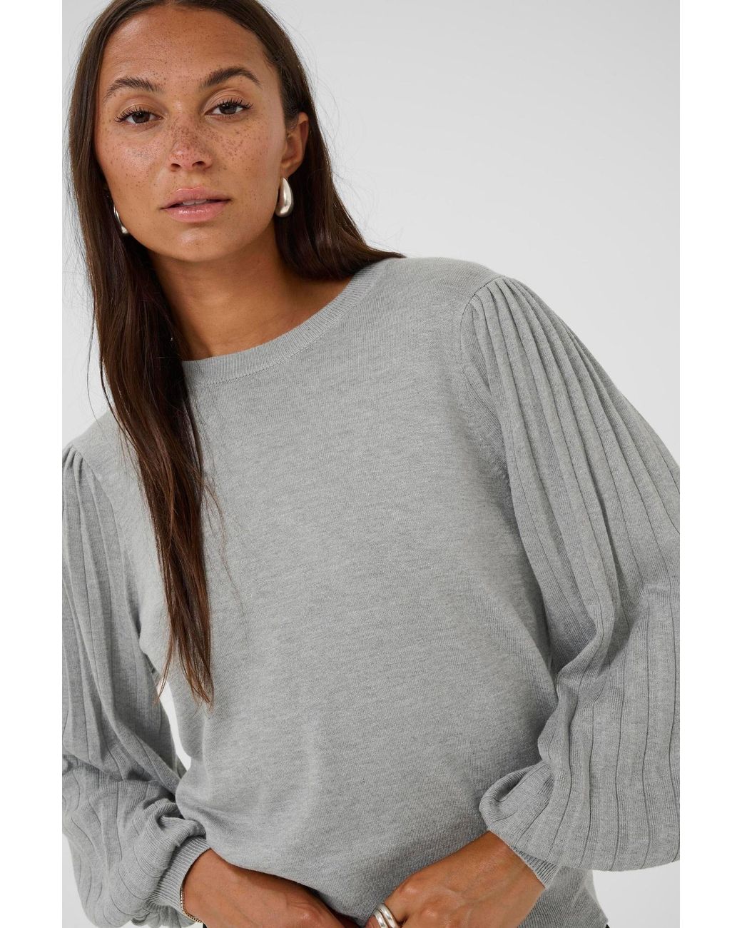 Kaffe Gray Pullover Lone