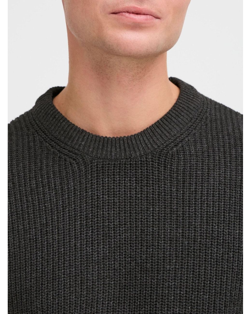 Solid Rundhalspullover Sdgorel in Blue für Herren