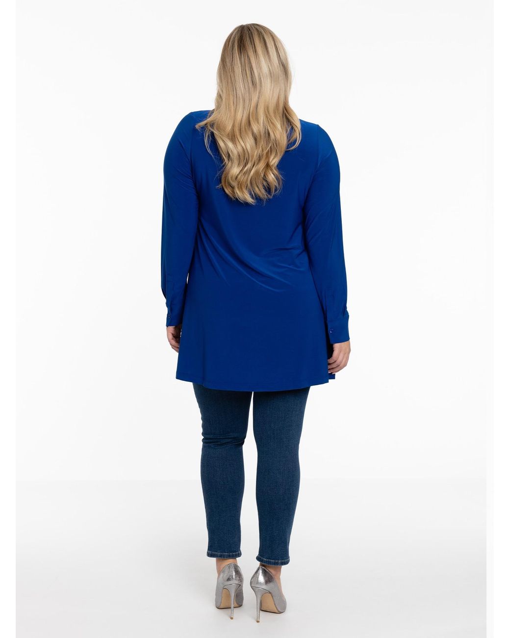 Yoek Blue Bluse