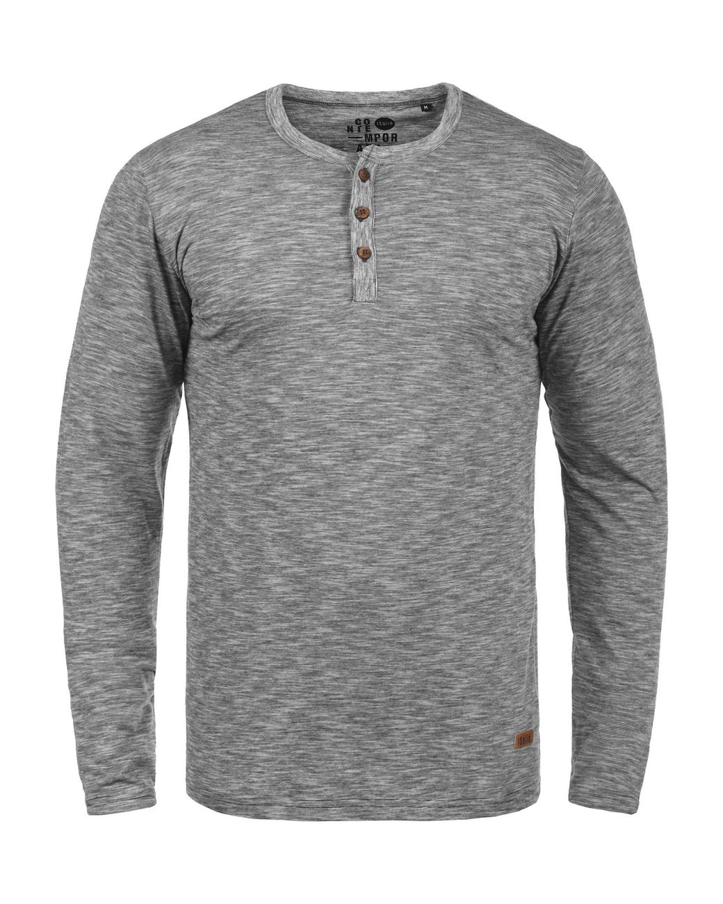 Solid Rundhalsshirt 'migos' in Gray für Herren