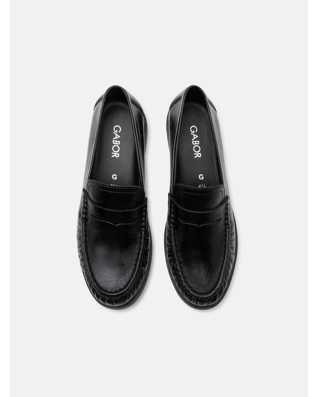 Gabor Black Slipper Leder Slipper