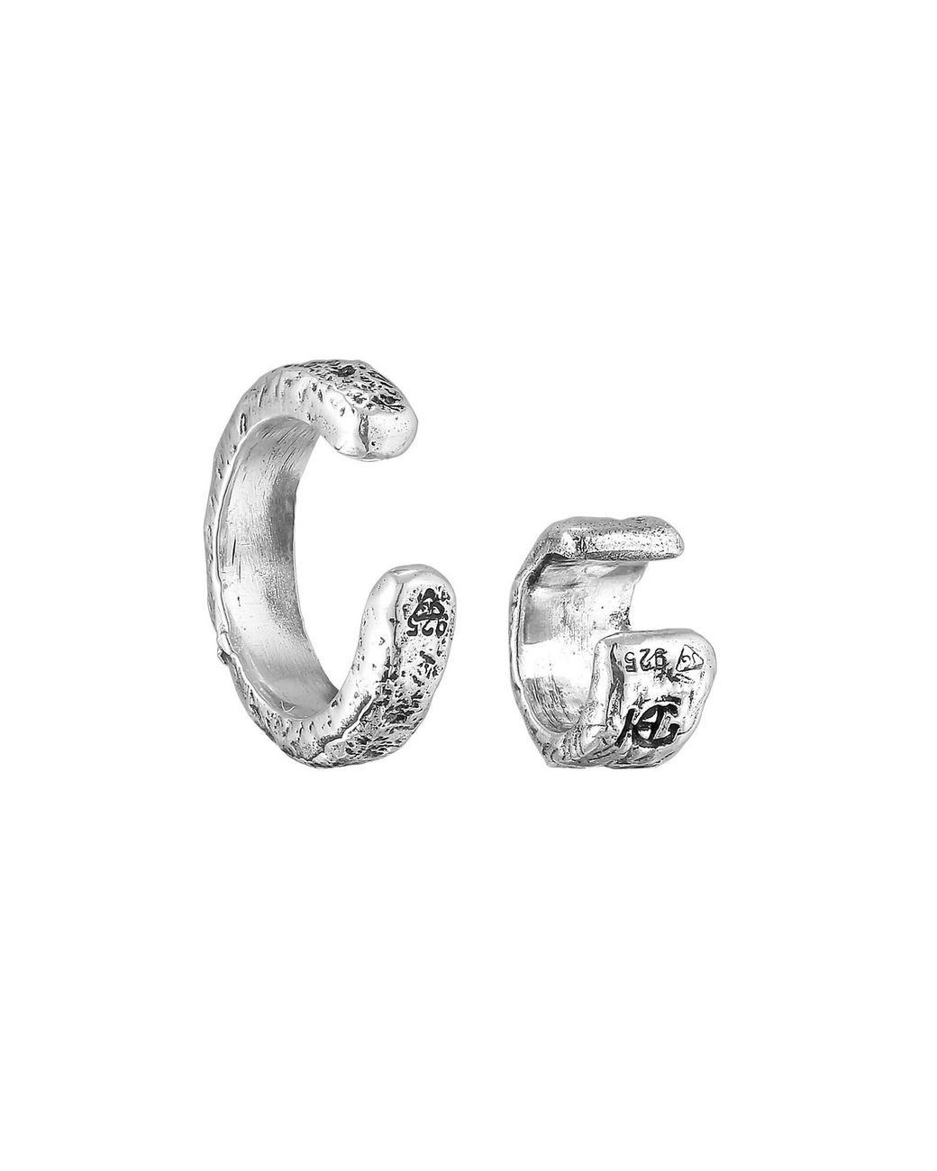 Haze & Glory Ear Cuff Set in White für Herren