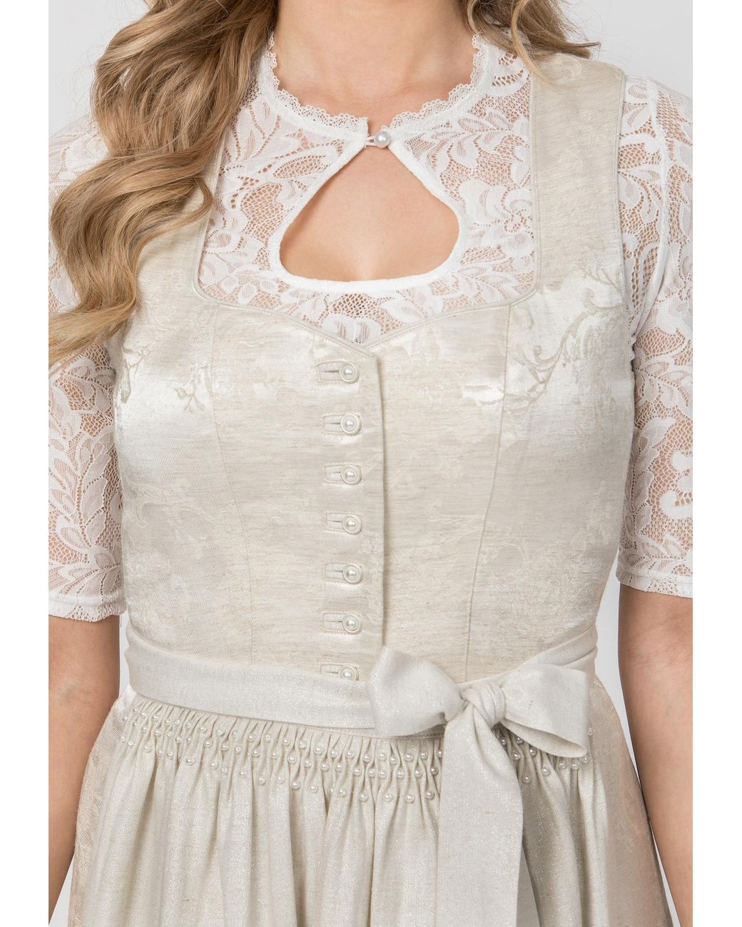 Stockerpoint White Dirndl Roserl