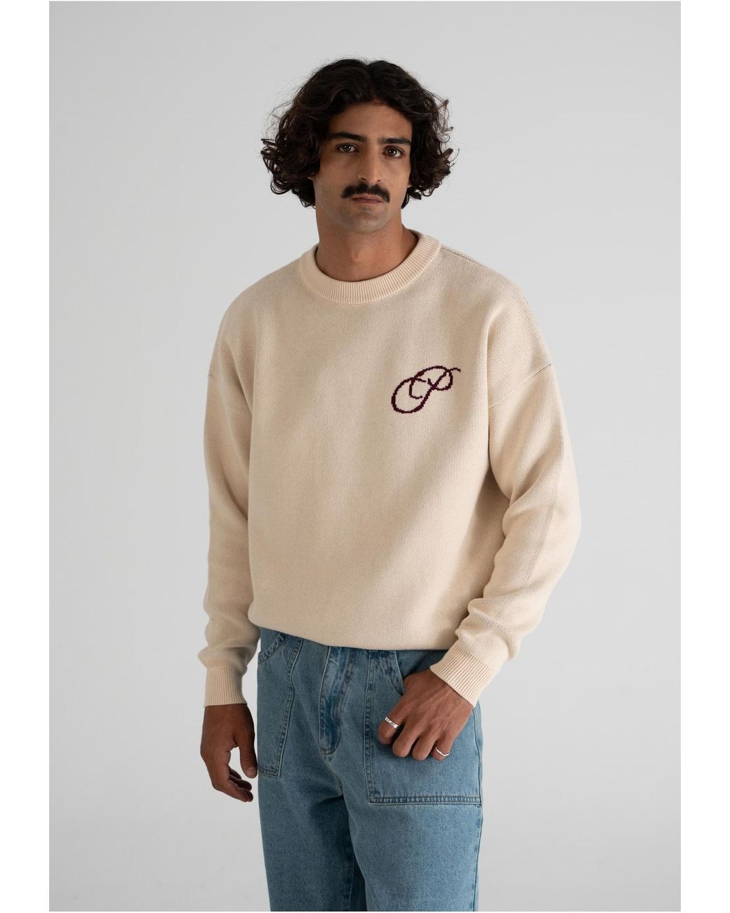 Prohibited Pullover Initial in Natural für Herren