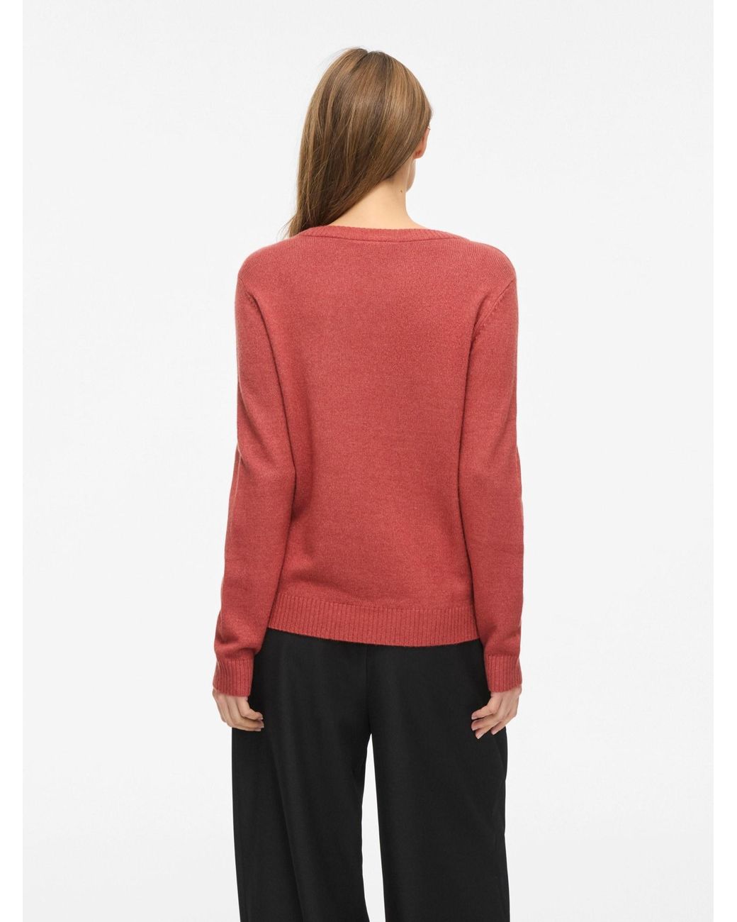 Vila Red Pullover Viril