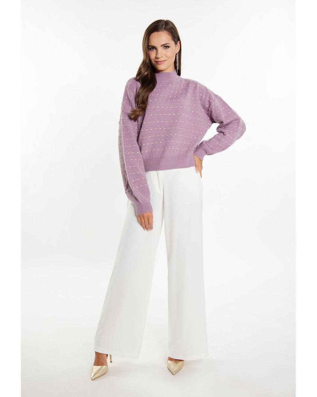 faina Purple Pullover Imane