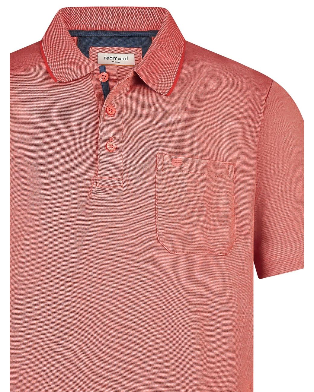 Redmond Shirt Basic in Pink für Herren