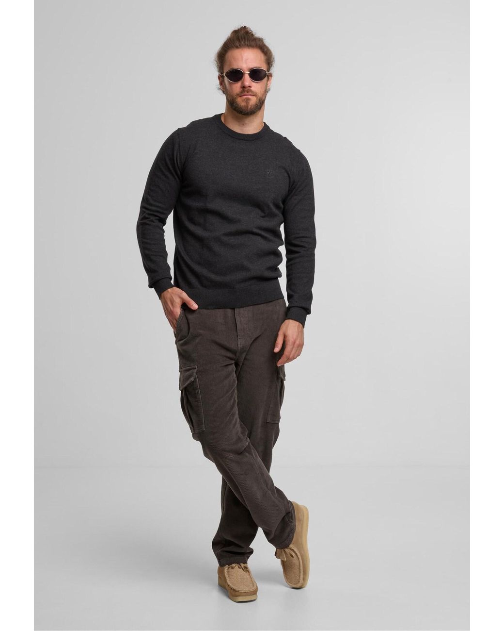 INDICODE Pullover Wildman in Black für Herren