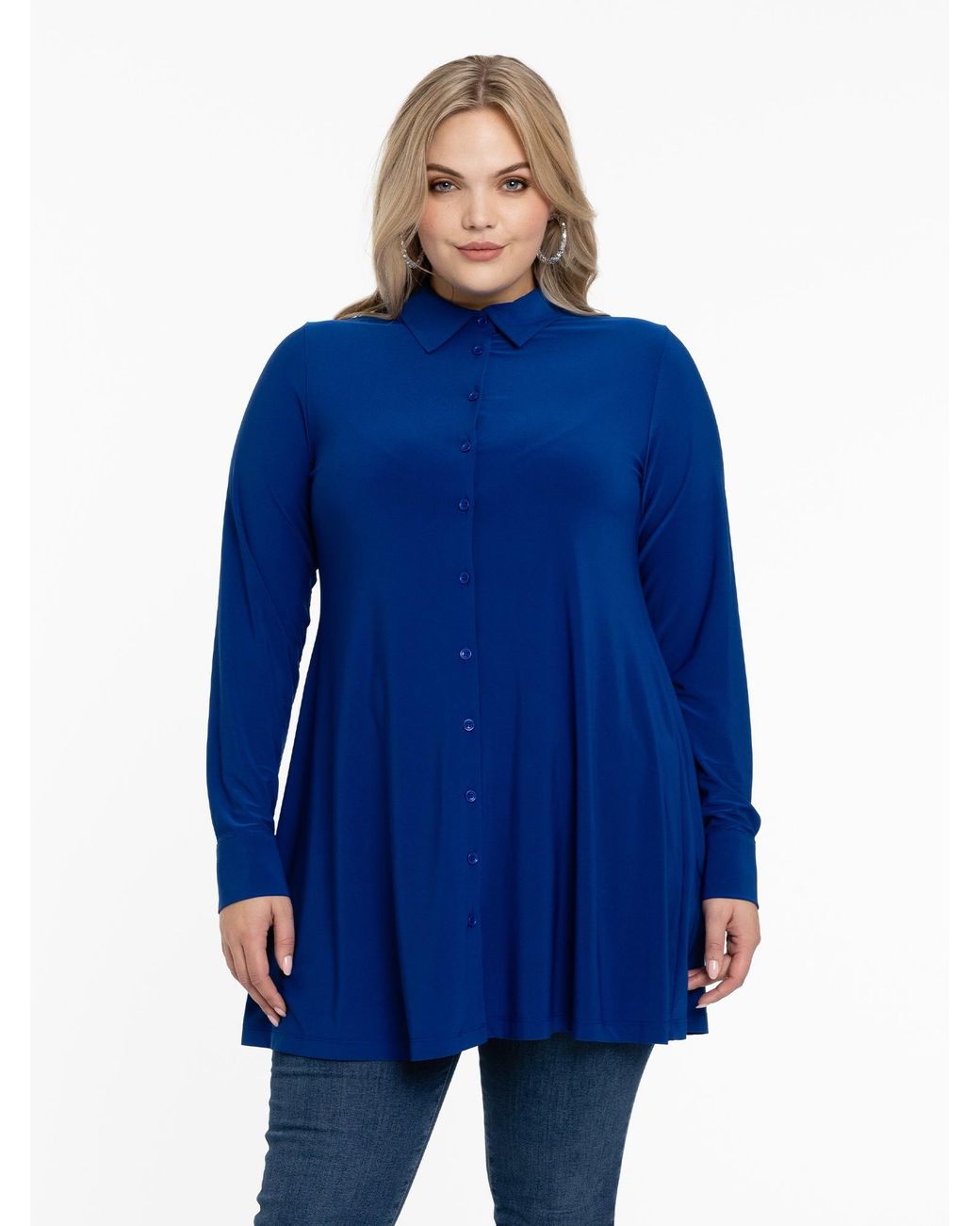 Yoek Blue Bluse