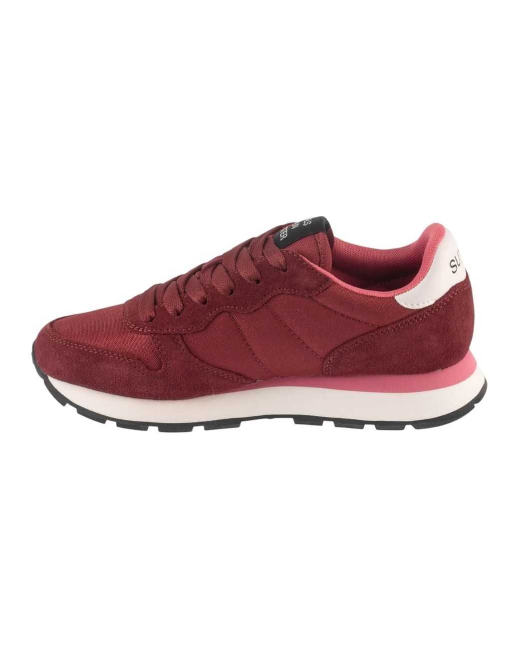 Sun 68 Red Sneaker Low Ally Solid