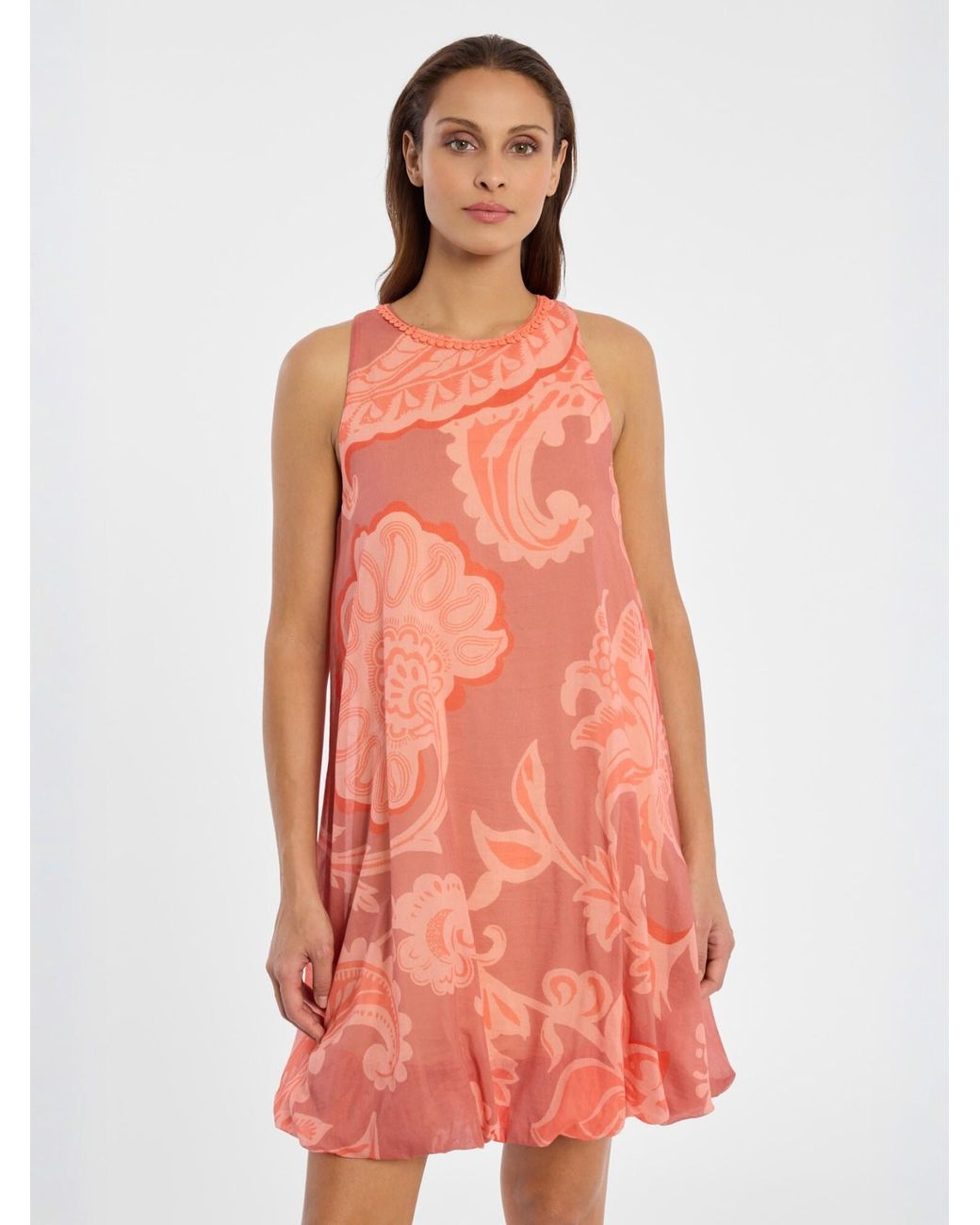 Ana Alcazar Orange Kleid Deasy