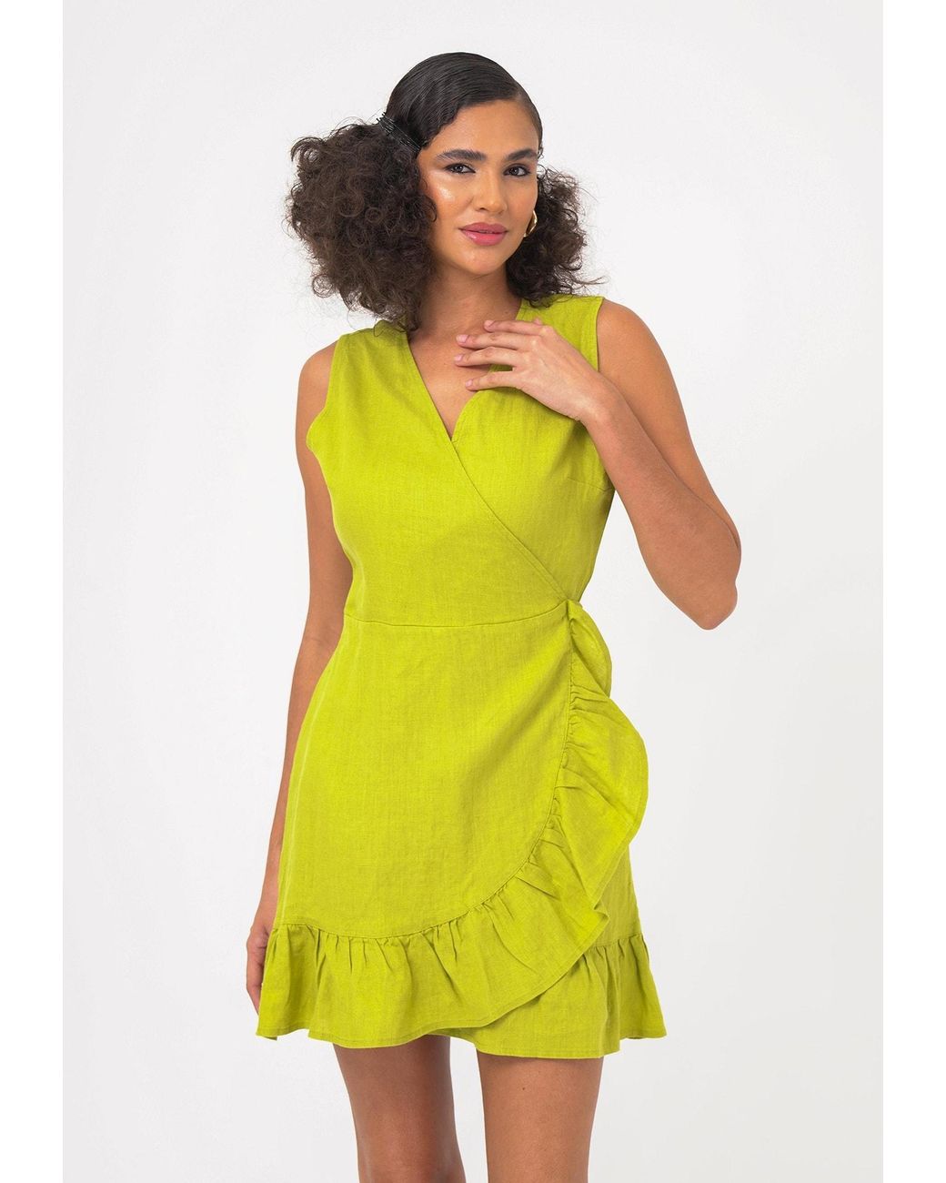 FRESHLIONS Yellow Sommerkleid Mailinda