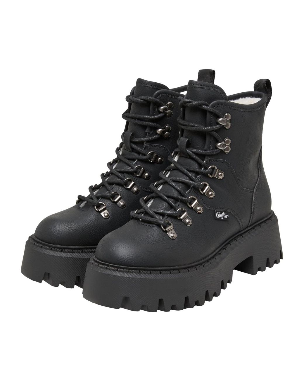 Buffalo Black Schnürstiefelette Aspen