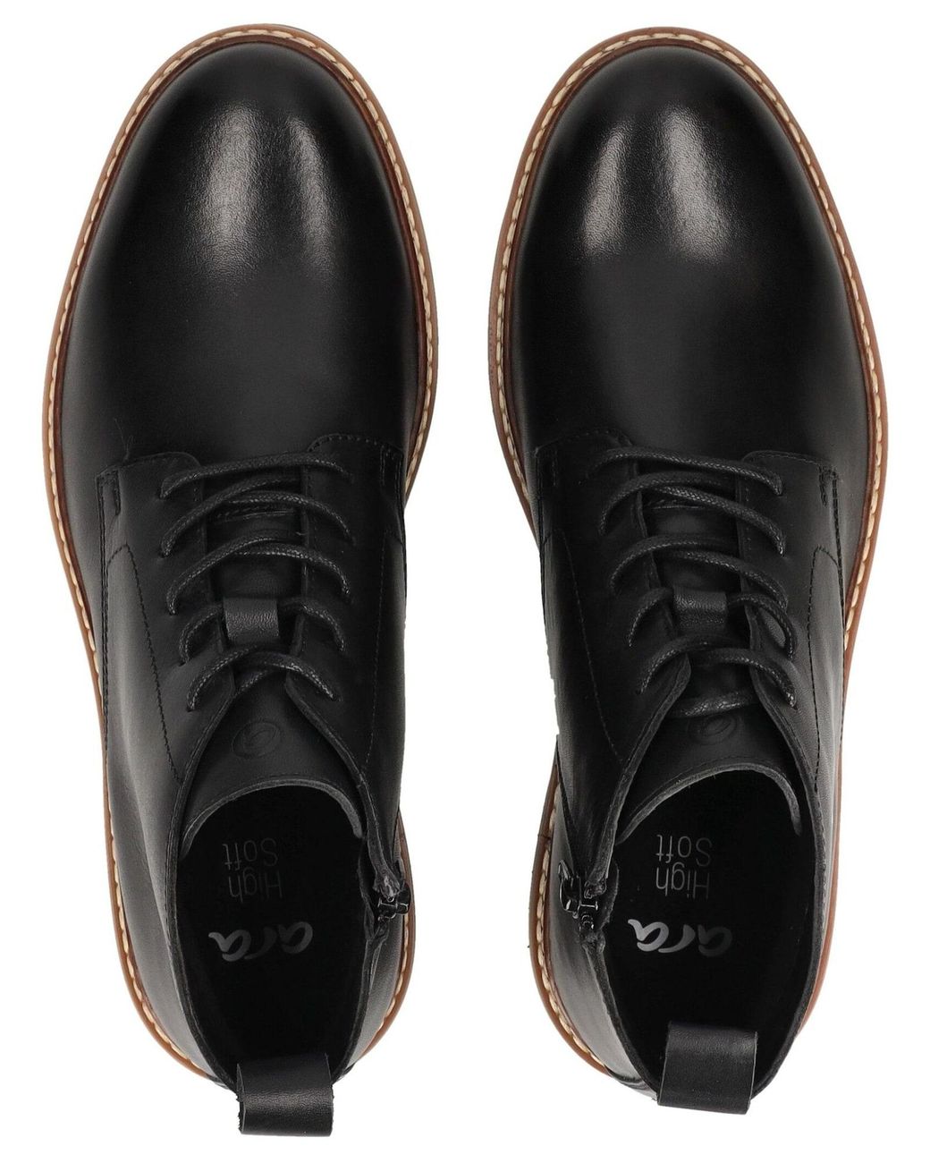 Ara Schnürstiefel in Black für Herren