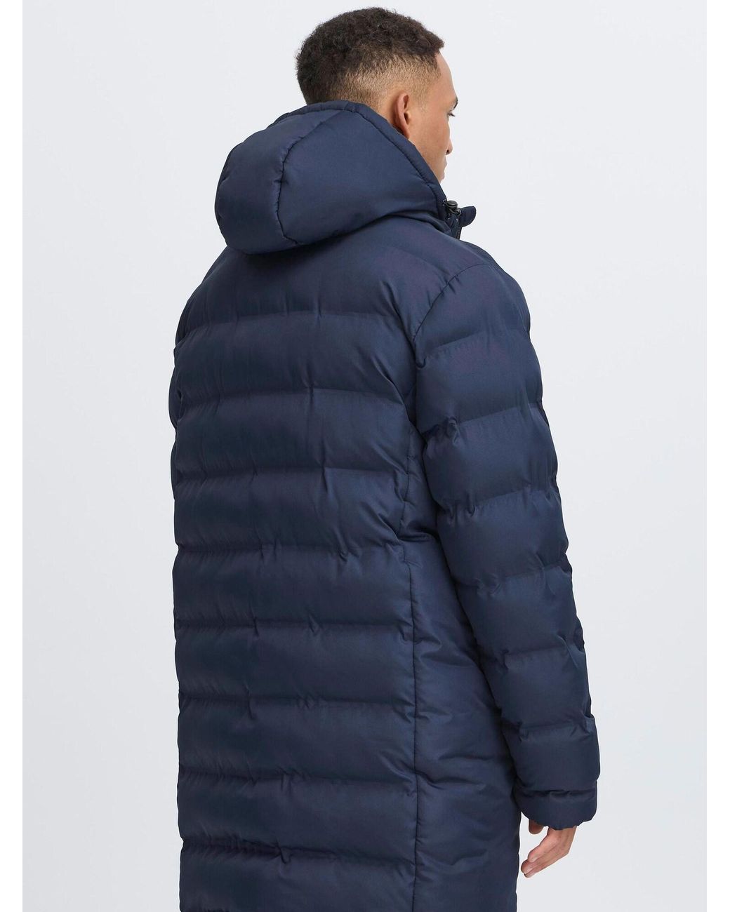 Solid Wintermantel Marius in Blue für Herren