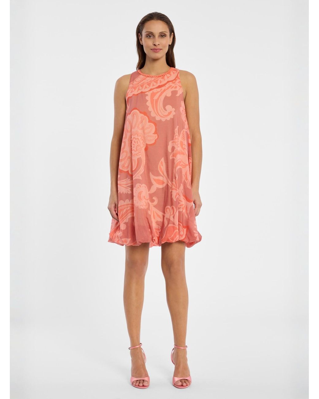 Ana Alcazar Orange Kleid Deasy