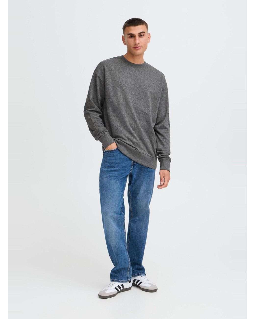 Solid Sweatshirt Sddixon in Gray für Herren