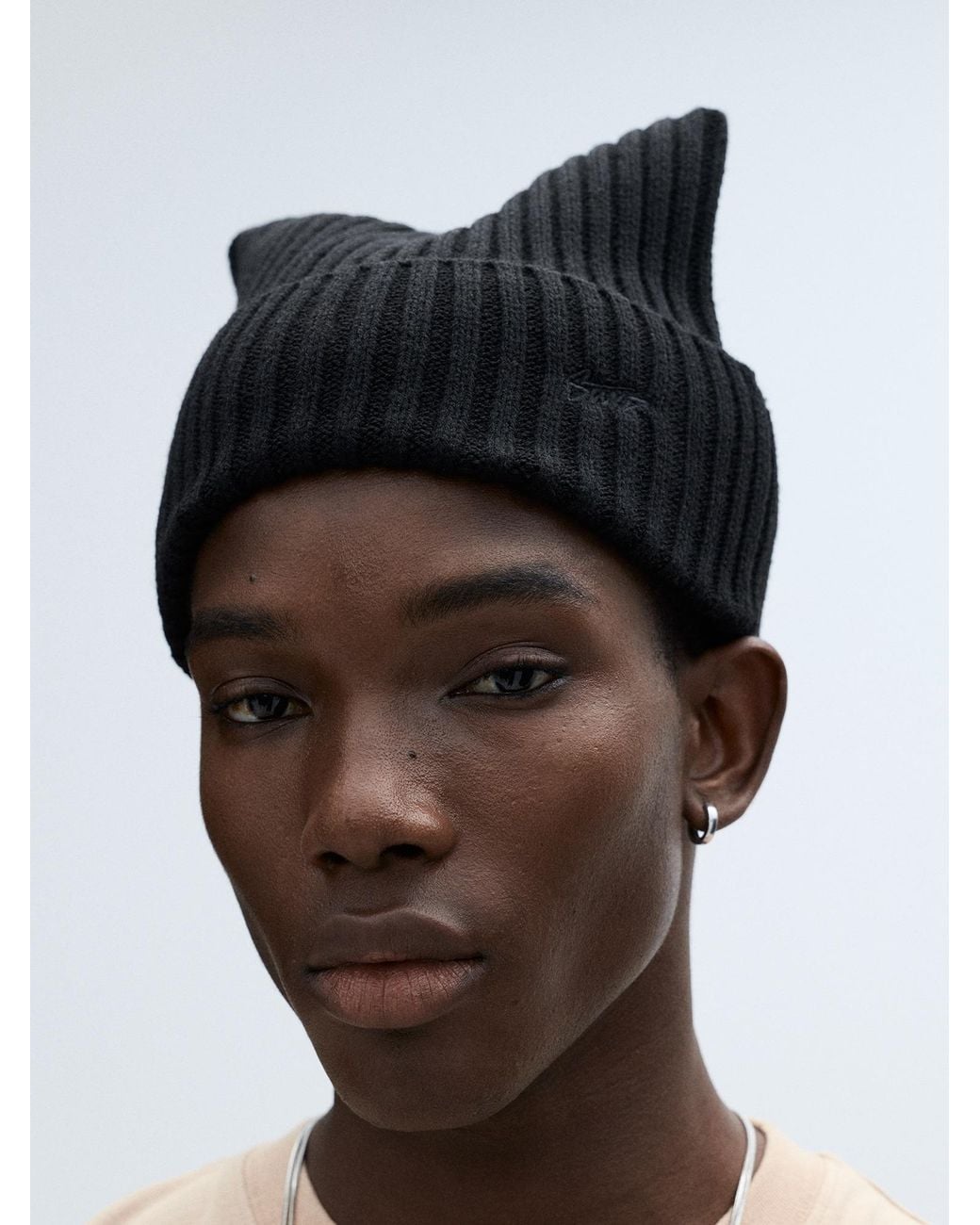 Pull&Bear Mütze in Black für Herren