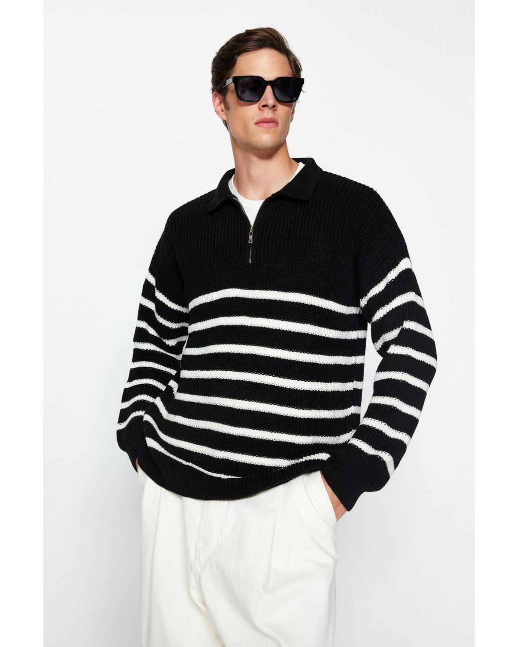 Trendyol Pullover in Black für Herren
