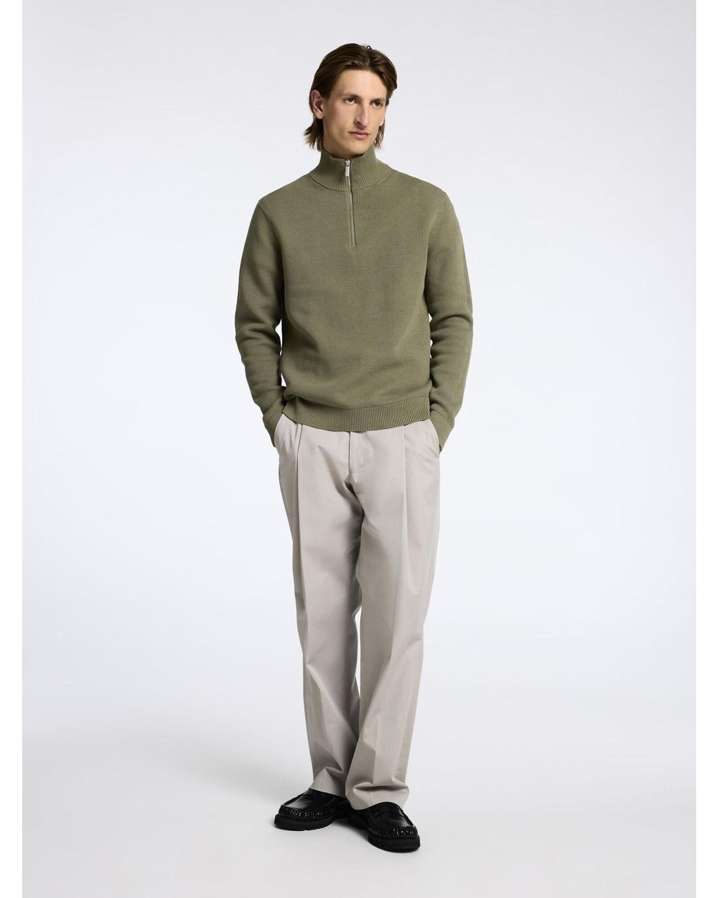 SELECTED Pullover Slhdane in Green für Herren