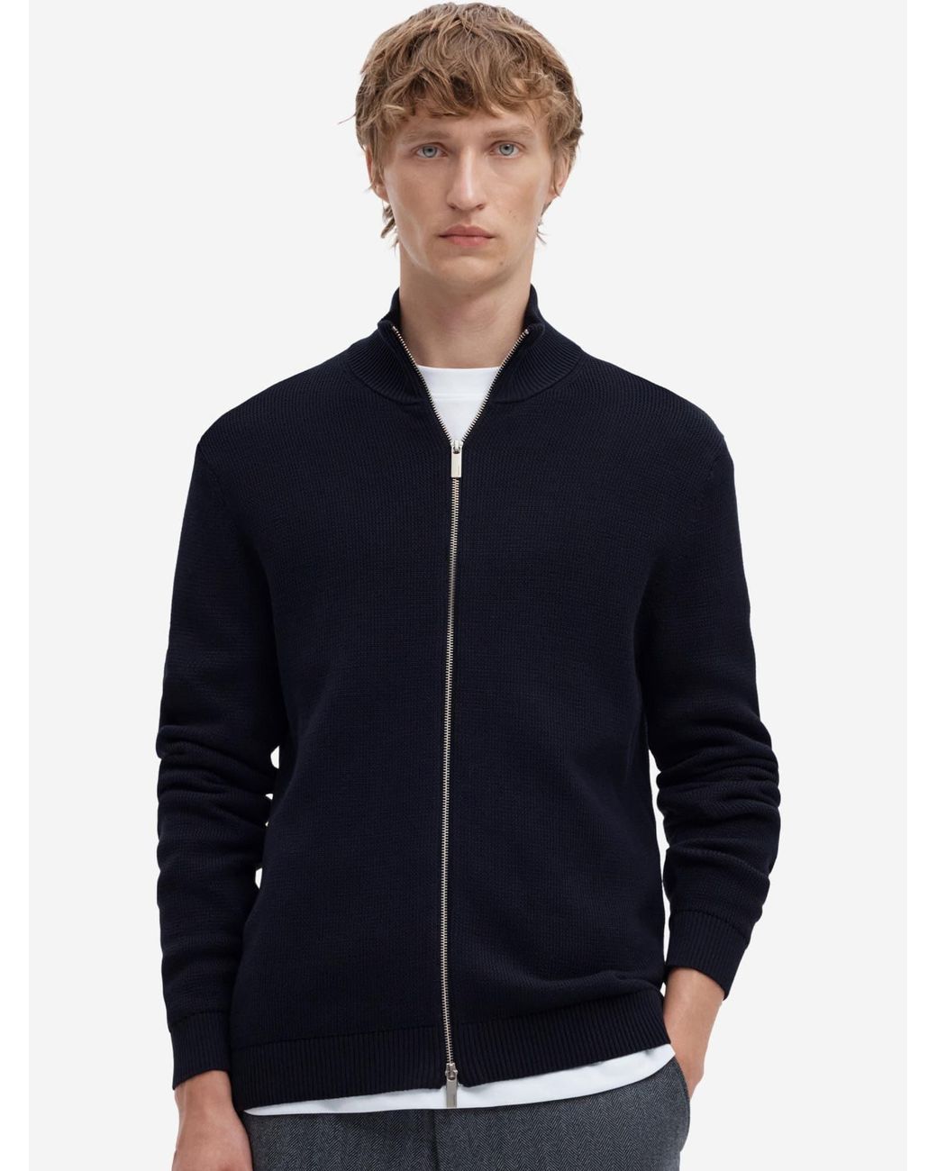 SELECTED Strickjacke Dane in Blue für Herren